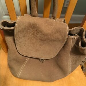Coach Elegant Tan Leather Tote Bag
